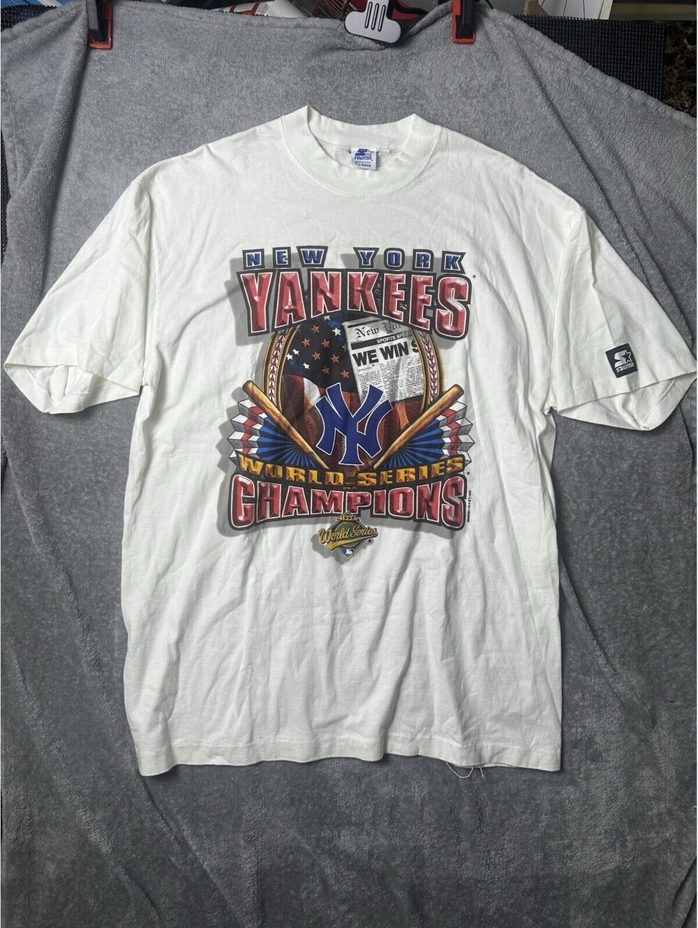 Vintage 1996 Starter NY Yankees World Series Champions Series T-Shirt Size Large